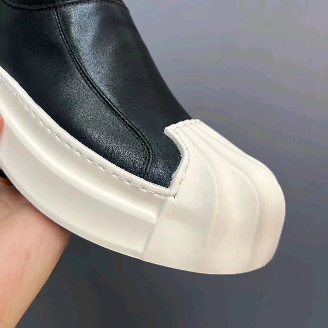 Chaussures plates respirantes en cuir véritable pour hommes, chaussures décontractées, blanc, noir, marron, mode de créateur, recommandé