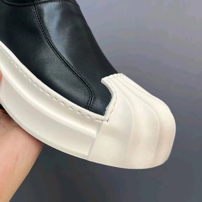 Chaussures plates respirantes en cuir véritable pour hommes, chaussures décontractées, blanc, noir, marron, mode de créateur, recommandé