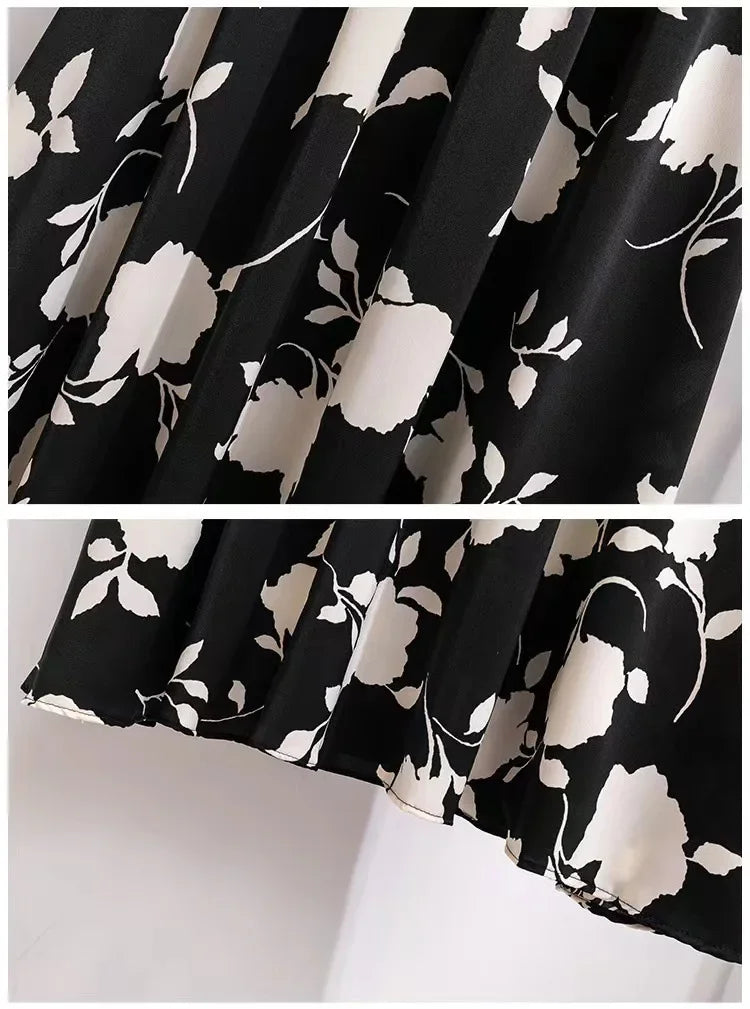 Grande taille femmes taille haute minceur hanche couvrant Maxi jupe été à la mode Rose demi-longueur jupe princesse manches Polo Nec