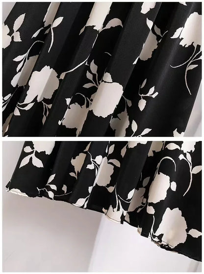 Grande taille femmes taille haute minceur hanche couvrant Maxi jupe été à la mode Rose demi-longueur jupe princesse manches Polo Nec