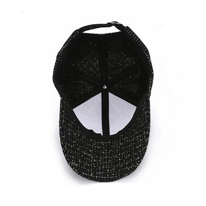 Casquette de Baseball avec Patch M en métal, chapeau noir élégant pour homme et femme, chapeau de soleil léger et réglable pour femmes