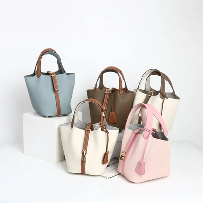 Sac à main en cuir de vache souple, panier de couche de sauna XVI, sac de détermination durable, fabriqué en Chine, nouvelle mode, 2024, E27