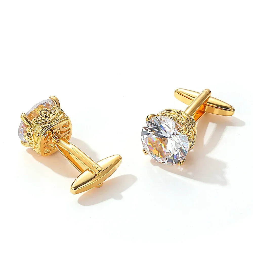 Zcomprend-lèvent de manchette de luxe pour hommes, accessoires de mariage, chemises françaises de banquet d'affaires haut de gamme, boutons de manchette en biscuits, cadeaux pour hommes