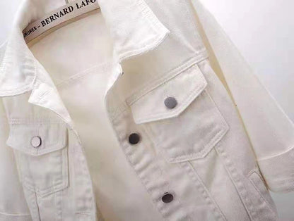 Femmes Denim veste printemps automne manteau court rose Jean vestes décontracté hauts violet jaune violet bleu hauts amples dame vêtements d'extérieur