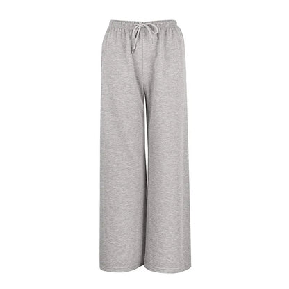 Nouveau pantalon femme Streetwear mode été mode à lacets décontracté mince polyvalent pantalon élégant dame tricoté vêtements de sport
