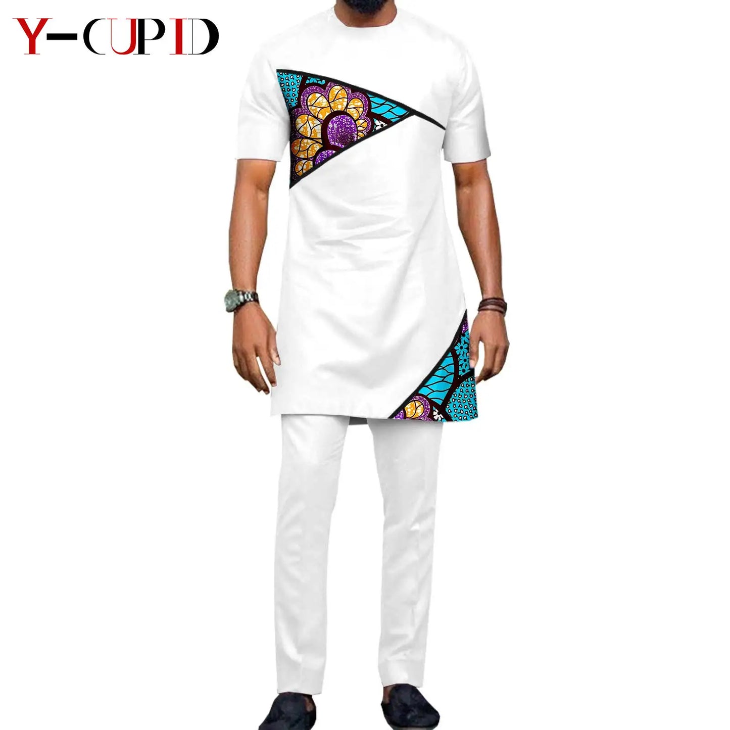 Robes africaines pour femmes, tenues de Couple assorties, Bazin Riche Dashiki, Slim, imprimé pompon, longues robes de fête Y23C009