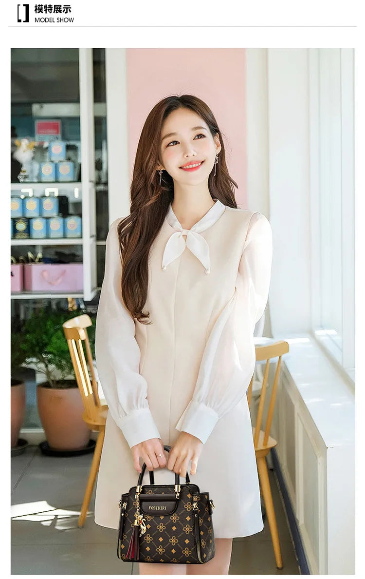 Sac à bandoulière en cuir Pu pour femmes, sacoches polyvalentes de grande capacité, sacs à fermeture éclair