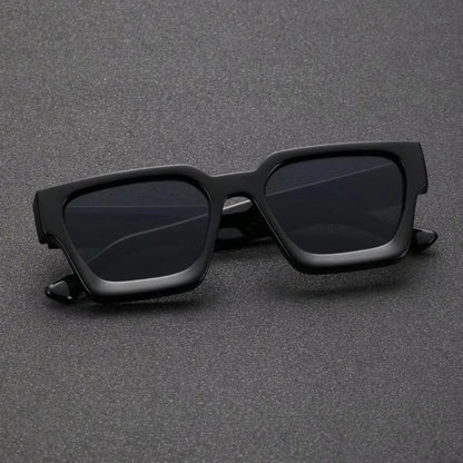 Lunettes de soleil unisexes en plastique, monture carrée, à la mode, pour la photographie de rue et les voyages à la plage, accessoires de conduite, 1 pièce
