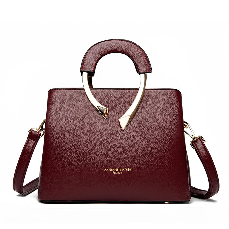 Sacs à main de luxe femmes sacs concepteur 3 couches en cuir souple épaule Sac à bandoulière dames grande capacité Shopping messager fourre-tout