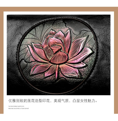 Sac à main décontracté en cuir souple pour femmes, sacs à bandoulière, nouvelle mode imprimée, fourre-tout pour dames, 2024