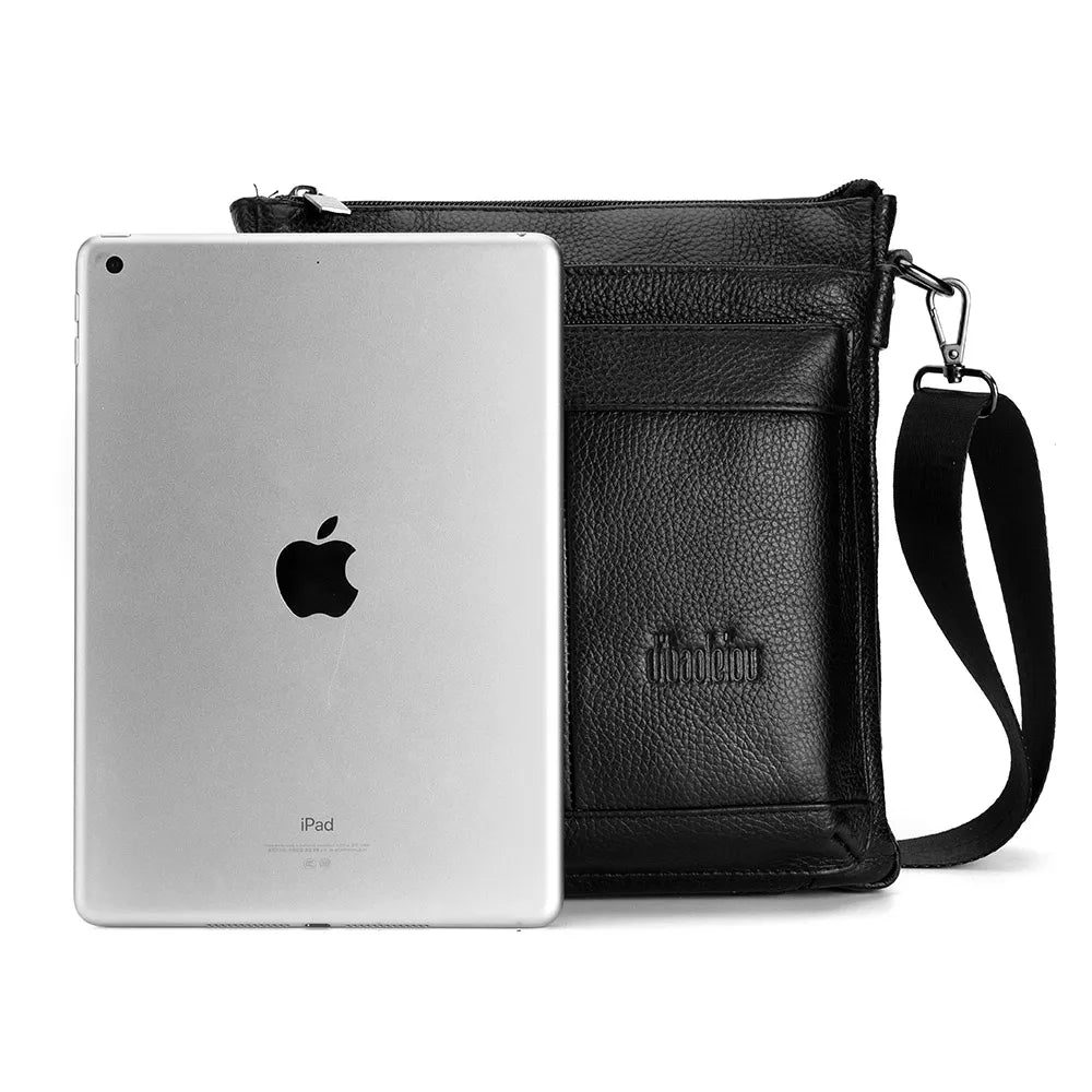 Sac messager en cuir pour hommes, sac à bandoulière d'affaires, petit sac à bandoulière multifonction, sac de voyage pour hommes