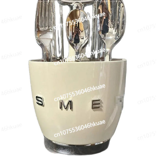 Support à fourchettes en acier inoxydable, étagère de cuisine rétro pour la maison, résistant à la rouille et Durable, rangement de vaisselle nordique