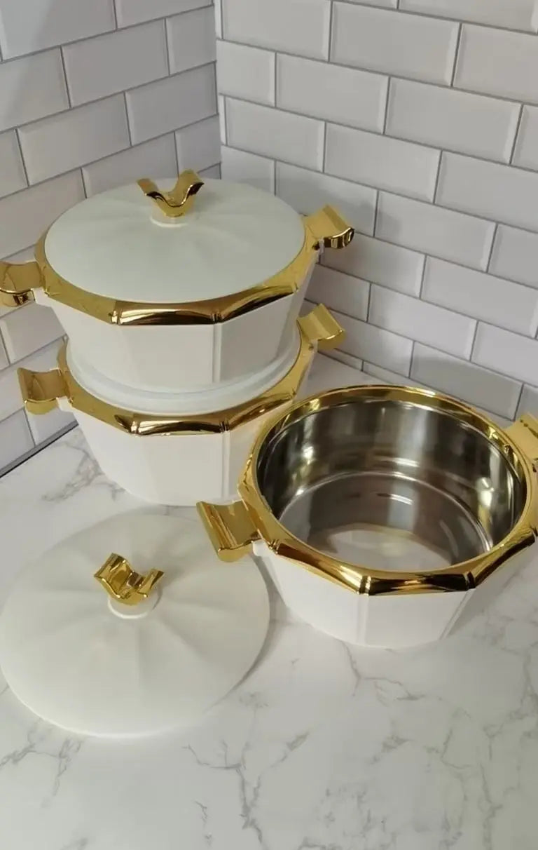 3 pièces ensemble boîte d'isolation alimentaire isolé thermique marmite boîte isolation Pot boîte à déjeuner conservation de la chaleur