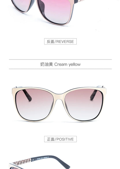 Les nouvelles lunettes de soleil polarisantes à monture mémoire TR pour femmes sont uniques conçues pour protéger contre les rayons UV 400