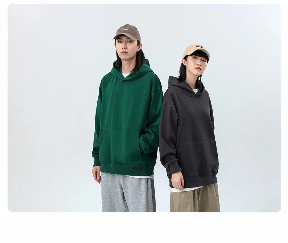 16.9oz 480gsm coton lourd Plus velours pull à capuche hommes épaissi serré polaire pull à capuche femmes sweat