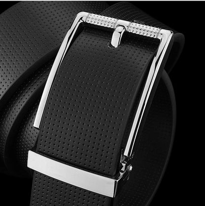 Ceintures de styliste décontractées à boucle ardillon pour hommes, en cuir véritable, 3.3cm de large, marque célèbre de luxe, jeans pour étudiants, cintos masculinos blancs B78