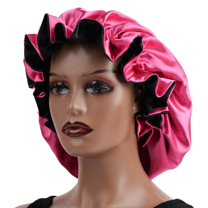 Bonnet de cheveux minimaliste Double couche en Satin, 1 pièce, bonnets de sommeil pouvant être portées des deux côtés, casquette polyvalente pour hommes/femmes