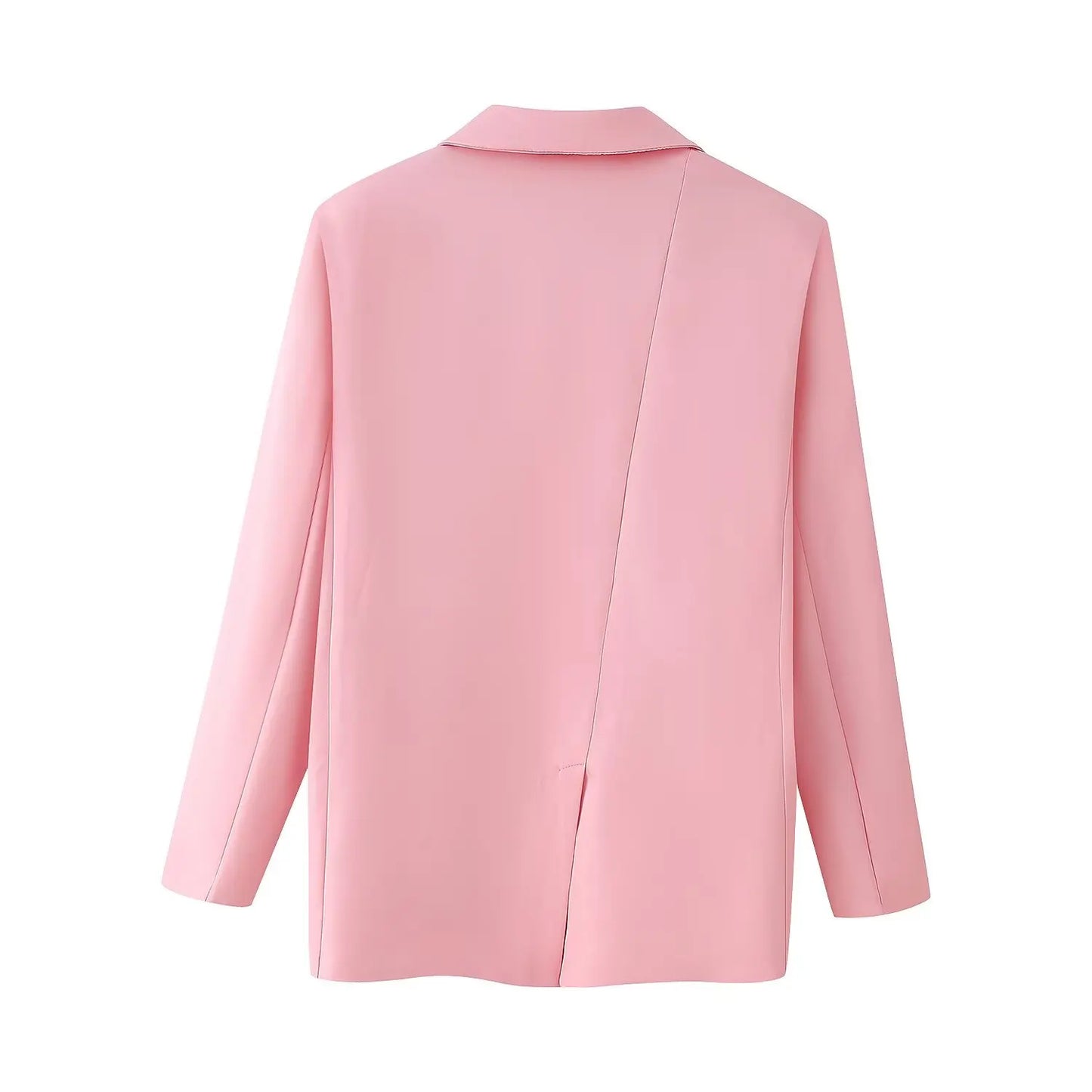 Le nouveau costume de sport pour femmes 2025 présente un cravate réversible à la mode et de grand style décontracté avec deux poches