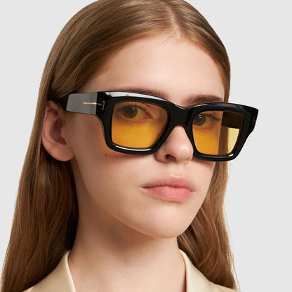 Lunettes de soleil vintage pour hommes et femmes, protection UV, forme carrée, haute qualité, style tendance