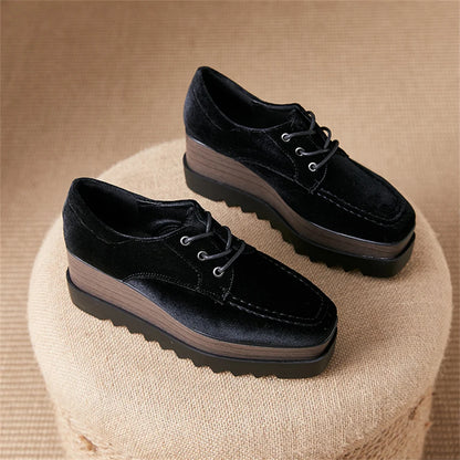 Plate-forme plate solide pour femmes, chaussures plates pour femmes, Parker carré, décontracté, printemps, automne, tout neuf, mode, strucgirls, loisirs