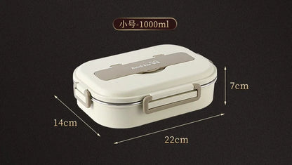 Boîte à déjeuner isolée en acier inoxydable 304, boîte à déjeuner Portable scellée pour employés de bureau avec sac, ensemble de boîtes à Bento commerciales pour étudiants et enfants