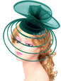 Église Fascinator Chapeau mariage maille casque femmes fête Banquet Chapeau casquette bandeau dames fête thé Royal Ascot pilulier casquettes