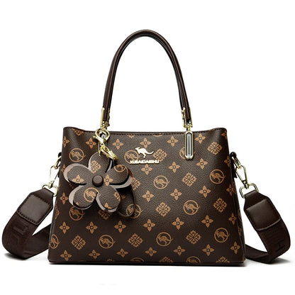 Sacs à poignée supérieure imprimés pour femmes, Sac à main en cuir de bonne qualité, Sac à bandoulière de luxe de styliste pour dames, Sac de banlieue