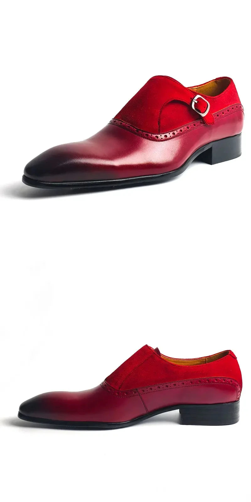 Mocassins en daim et cuir de vache faits à la main pour hommes, chaussures décontractées confortables à enfiler pour le bureau, semelle antidérapante de mariage, conception à motif solide