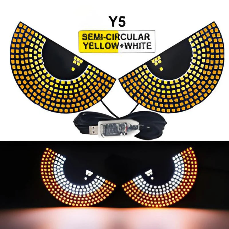 Écran d'affichage de panneau de pixels matriciel LED pour camion, Flexible, rvb, USB, 5V, motif de voiture, Graffiti, texte, projecteur, boutique d'animation, barre de rappel