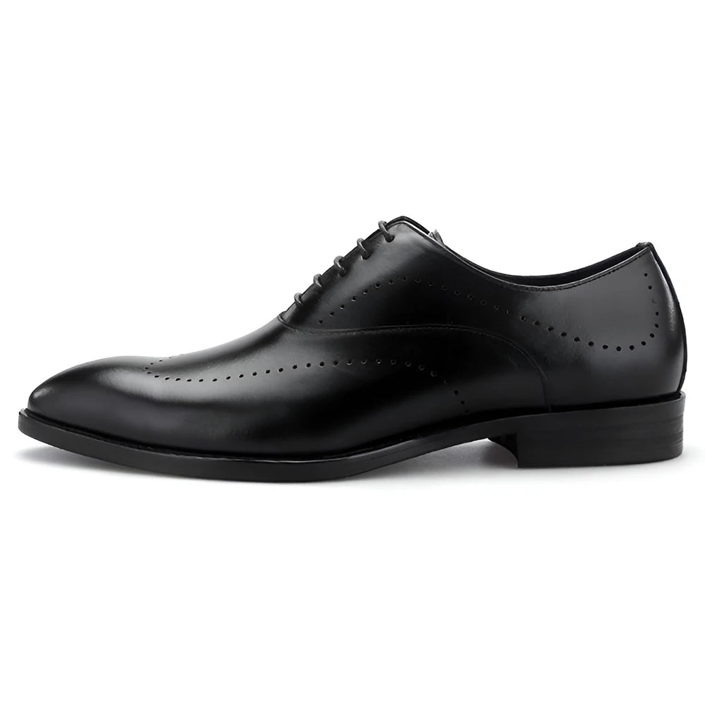 Chaussures Oxford en cuir véritable pour hommes, chaussures de haute qualité, faites à la main, pleine fleur, pour les affaires, décontractées, pour la vie quotidienne, 2024