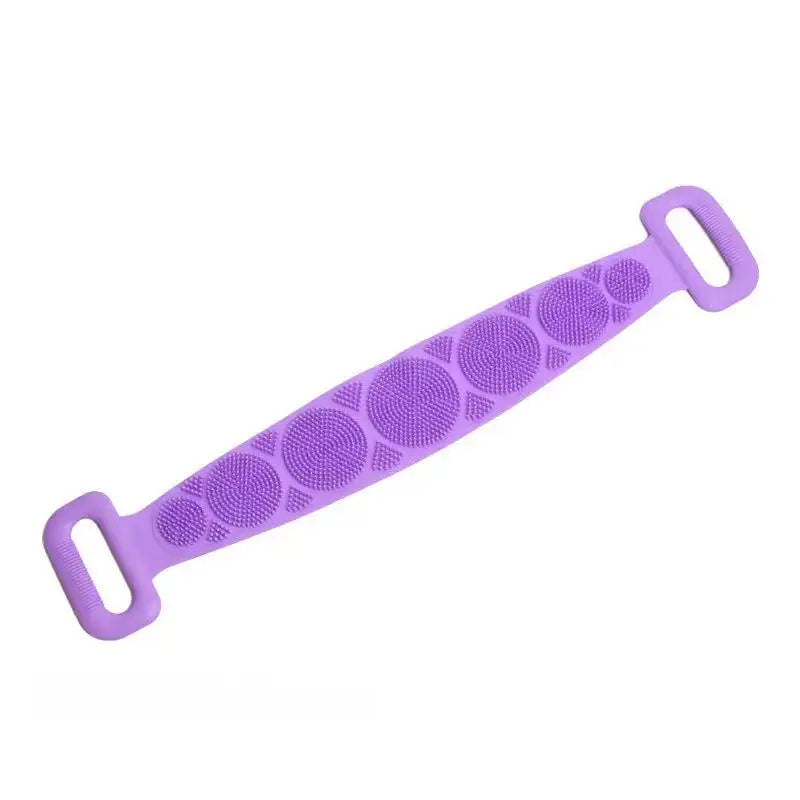 Éponge corporelle en Silicone, brosses, serviettes de bain, épurateur, frottement du dos, Peeling, Massage, ceinture de douche, brosses de nettoyage de la peau étendues