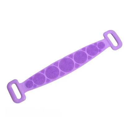 Éponge corporelle en Silicone, brosses, serviettes de bain, épurateur, frottement du dos, Peeling, Massage, ceinture de douche, brosses de nettoyage de la peau étendues