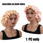 Bonnet de cheveux minimaliste Double couche en Satin, 1 pièce, bonnets de sommeil pouvant être portées des deux côtés, casquette polyvalente pour hommes/femmes
