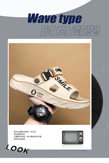 2025 nouveaux pantoufles de Massage pour hommes sandales d'extérieur intérieures plage confortables diapositives souples chaussures décontractées pour hommes femmes pantoufles de maison