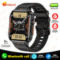 2024 nouveau 1.95 extérieur militaire homme montre intelligente hommes Bluetooth appel Smartwatch hommes pour Android IOS IP68 étanche Ftiness montres