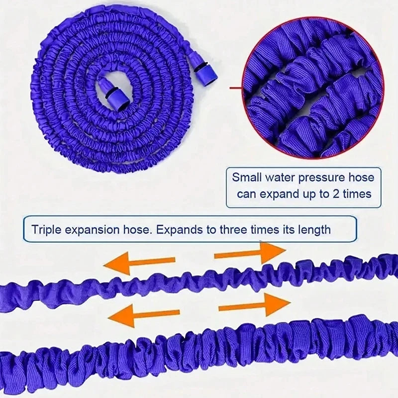 7 fonctions de pulvérisation d'eau, lavage de voiture à haute pression, tuyau magique extensible, pistolet à eau, tuyau d'arrosage de jardin domestique, douche pour animal de compagnie, chat, chien