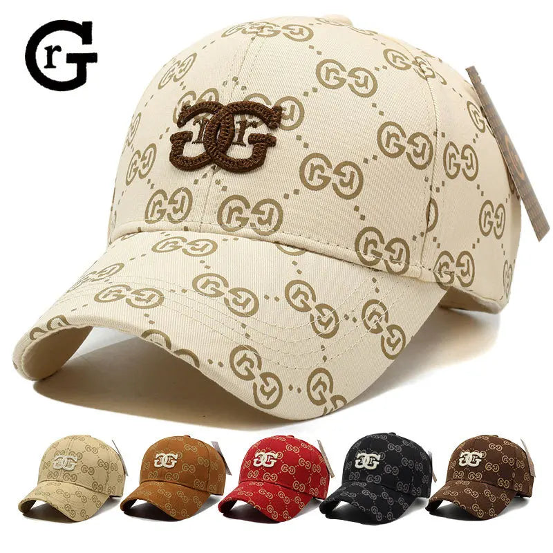 Casquette de baseball version coréenne pour hommes et femmes, chapeau à fleurs anciennes, plein de lettres ins, tendance, nouvelle collection printemps et été 2025