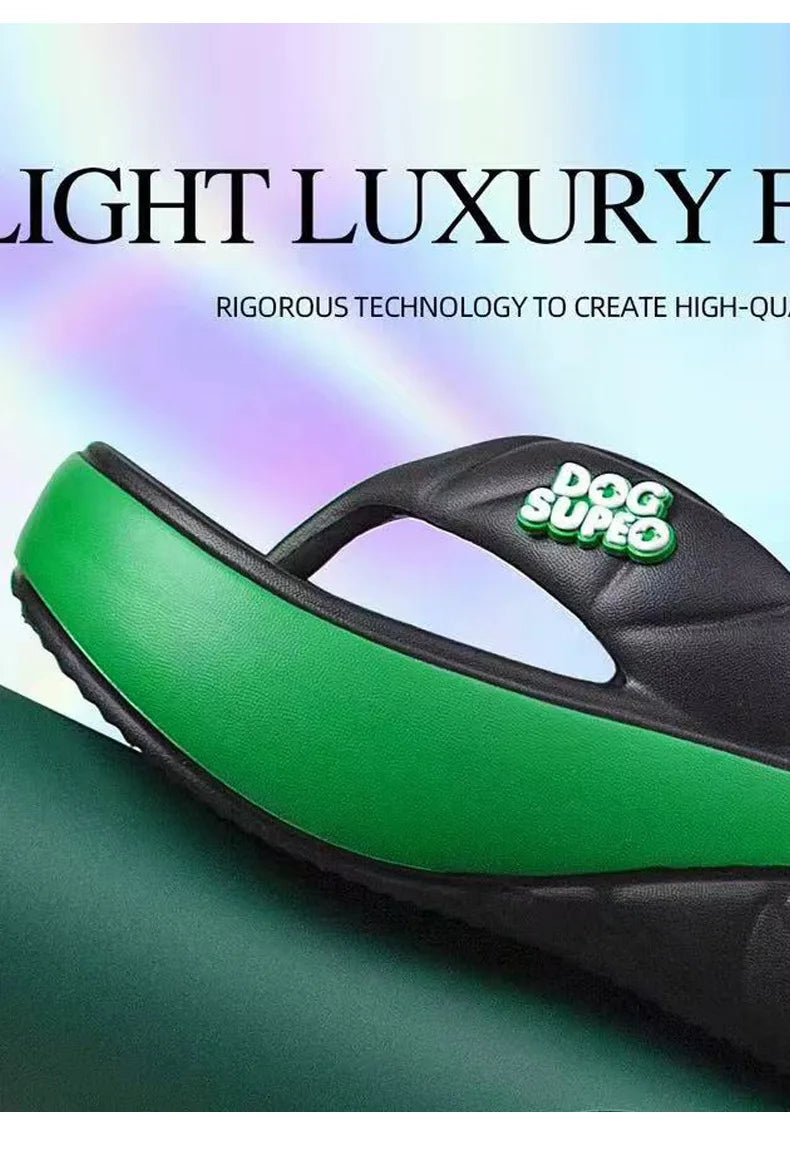 Nouvelles tongs élévatrices pour femmes, sandales à plateforme épaisse EVA, Design tanga confortable d'été, chaussures légères à la mode pour l'extérieur