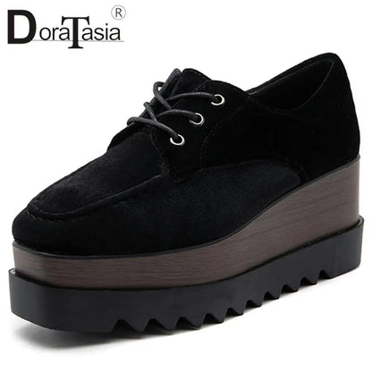 Plate-forme plate solide pour femmes, chaussures plates pour femmes, Parker carré, décontracté, printemps, automne, tout neuf, mode, strucgirls, loisirs