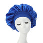 2 pièces lait Imitation soie large bord Satin tissu femmes cheveux chapeau Bonnet bande élastique chapeaux bonnets pour les femmes