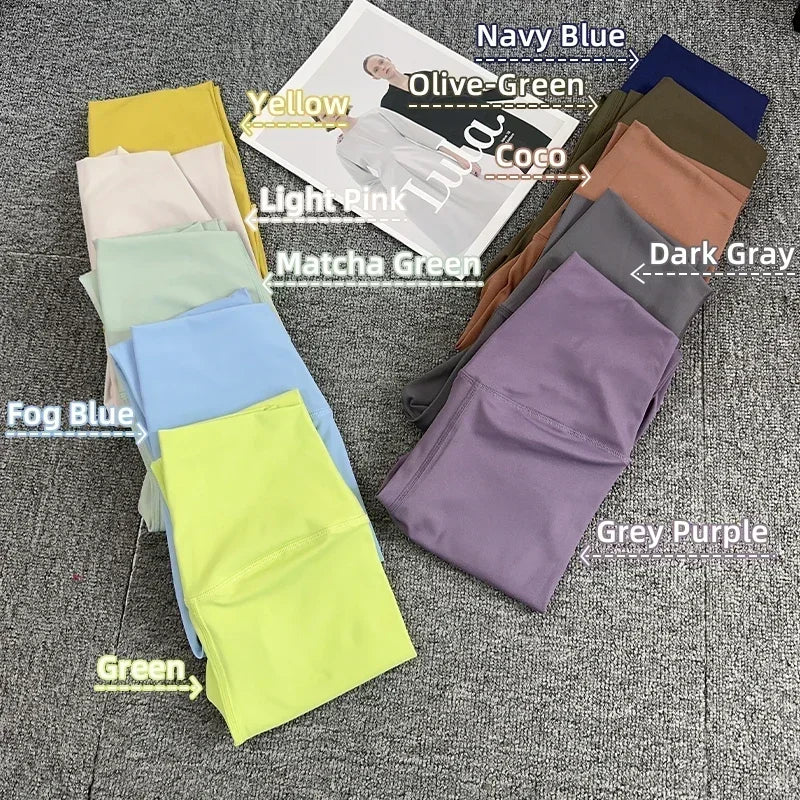 Offre spéciale Fitness femme Leggings pantalons de course sensation nue Leggings taille haute Push Up Sport femmes Fitness course Yoga pantalon