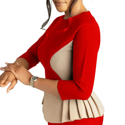 Robe de banlieue pour femmes, nouvelle mode automne et hiver, tempérament élégant, couleur, sac de banlieue, fesse