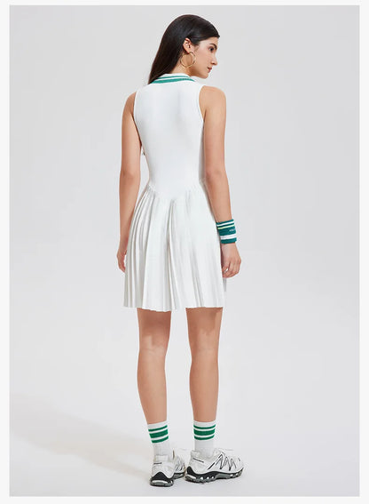 Nouvelles robes de sport femmes robe de tennis polo revers robe de fitness en plein air badminton golf séchage rapide et respirant robe de sport