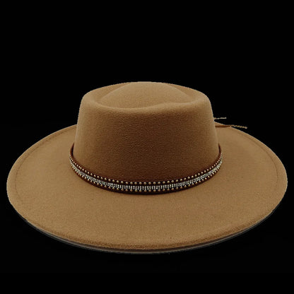 Chapeau fedora rose 8cm, haut convexe concave, chapeau de jazz pour femmes et hommes, chapeau fedora classique à dessus plat