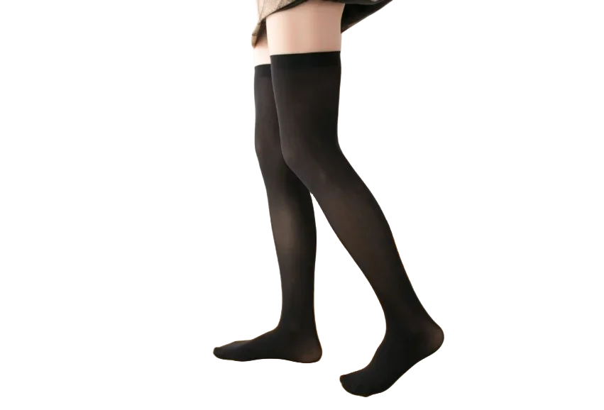 SimpleDairy-Chaussettes Hautes pour Femme, 50cm, Cosplay d'Halloween, Au-dessus du Genou, Bas Longs Décontractés