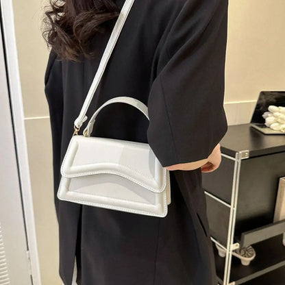Nouvelle mode sac à bandoulière tendance en cuir PU sacs à main messager couleur unie loisirs élégant sacs à bandoulière pour femmes filles