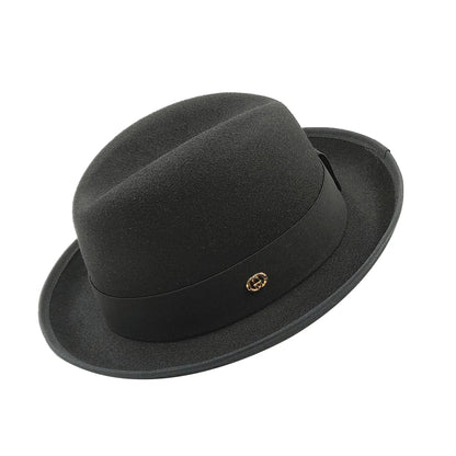 NOUVEAU chapeau de tarte de porc bord hommes femmes Fedora classique gentleman melon cosplay derby melon anglais chapeau panama jazz chapeau en gros