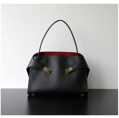 Niche léger luxe haut de gamme en cuir grande capacité première couche peau de vache sac à main pour femme sac fourre-tout banlieue loisirs polyvalent