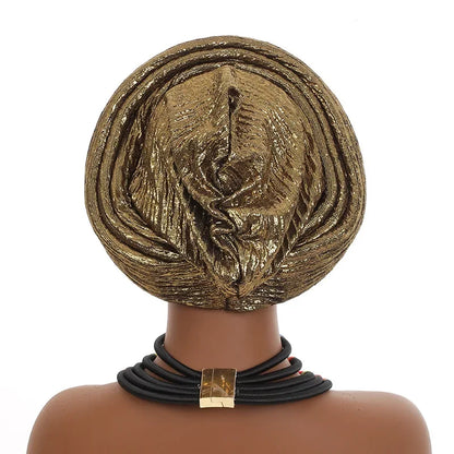 Cravate de sauna africaine, casquettes de documents solides, chapeaux de soirée, tenues musulmanes, chapeau turban, mode d'été et d'automne