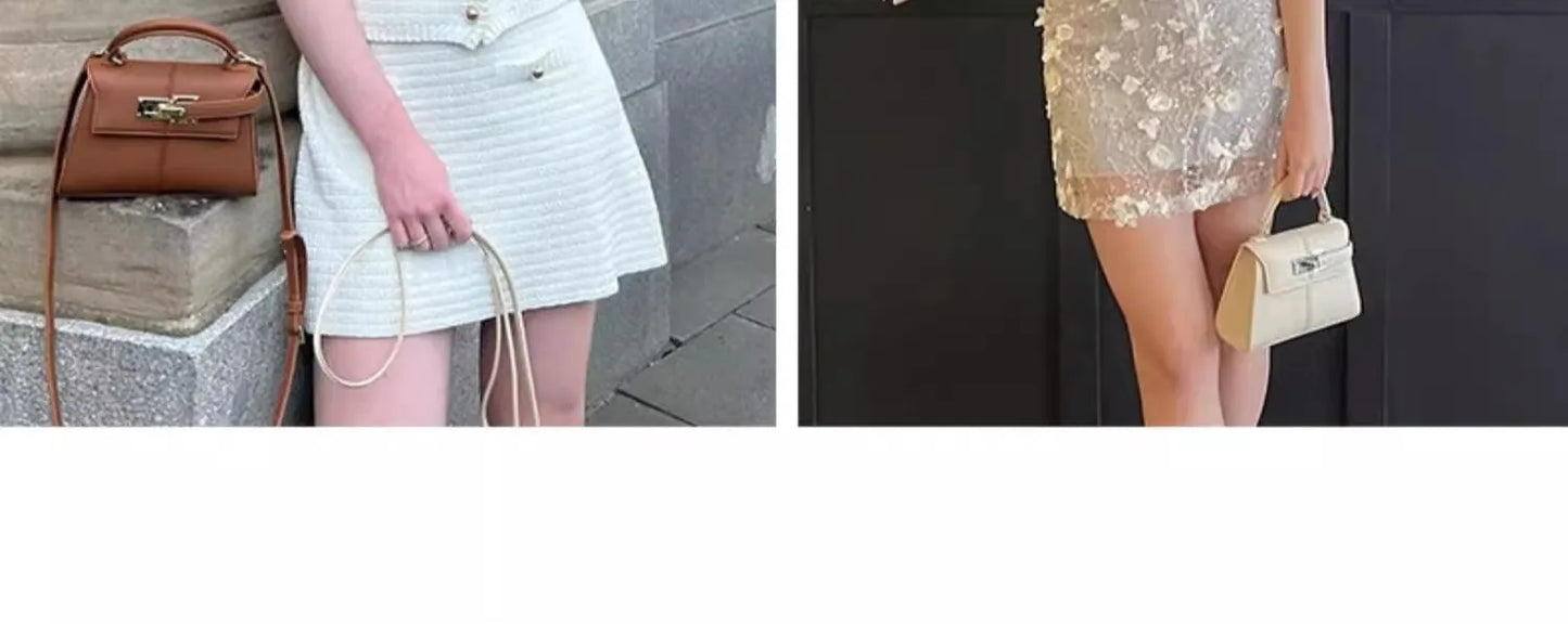 2025 Sac pour femme en cuir trapézoïdal Sac à main de niche de mode polyvalent Sacs à poignée supérieure на сумки pagalaчжа seva sac de luxe femme